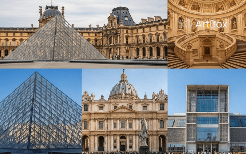 Museos mas famosos del mundo incluyendo Louvre y museos del Vaticano