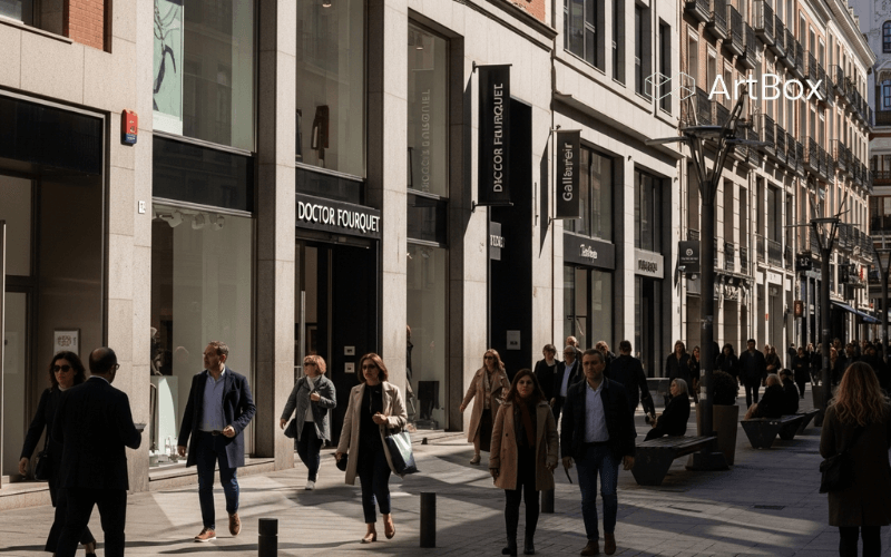 Calle Doctor Fourquet Madrid con multiples galerias de arte contemporaneo