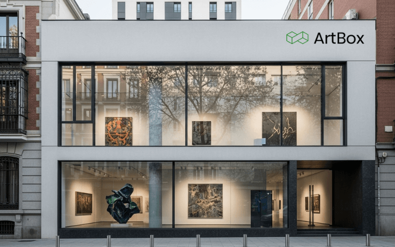 Galerias de arte contemporaneo Madrid fachadas modernas