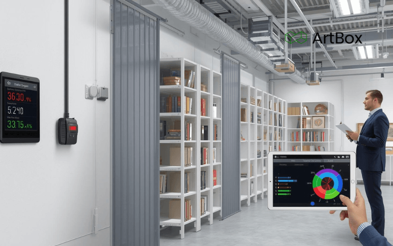 sistema control climatico conservacion preventiva museo sala almacenamiento obras arte temperatura humedad