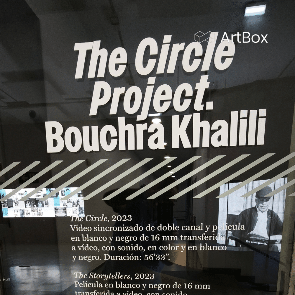 montaje exposicion madrid The Circle Project Bouchra Khalili